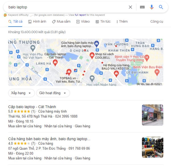 Google My Business là một yếu tố Offpage