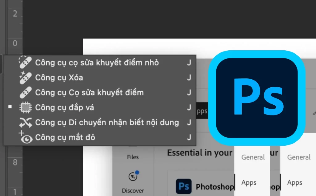 Thay đổi ngôn ngữ trong Photoshop