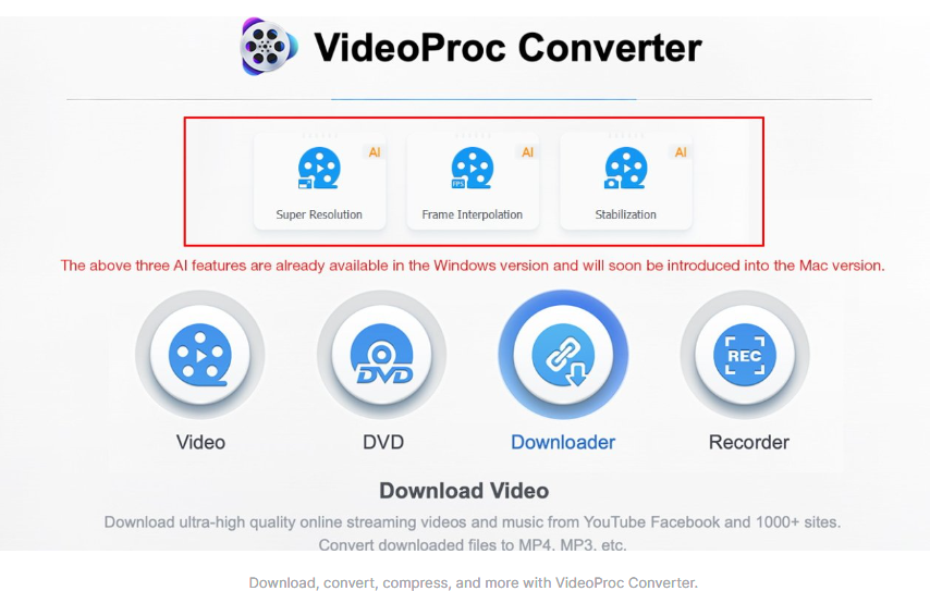 AI video enhancement