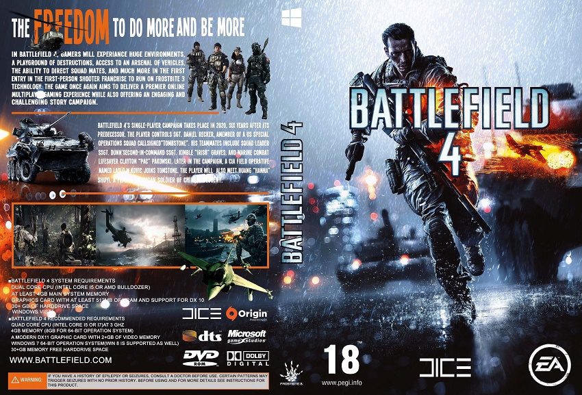 Cấu hình yêu cầu game Battlefield 4