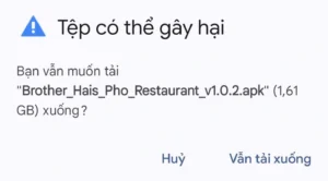 Hướng dẫn tải và cài đặt game Phở Anh Hai bằng file APK